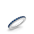 Dazzling Colour Flex ring 2.5mm Saph Blue 925 Silver