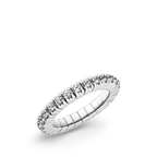 Dazzling Colour Flex ring 2.5mm White 925 Silver