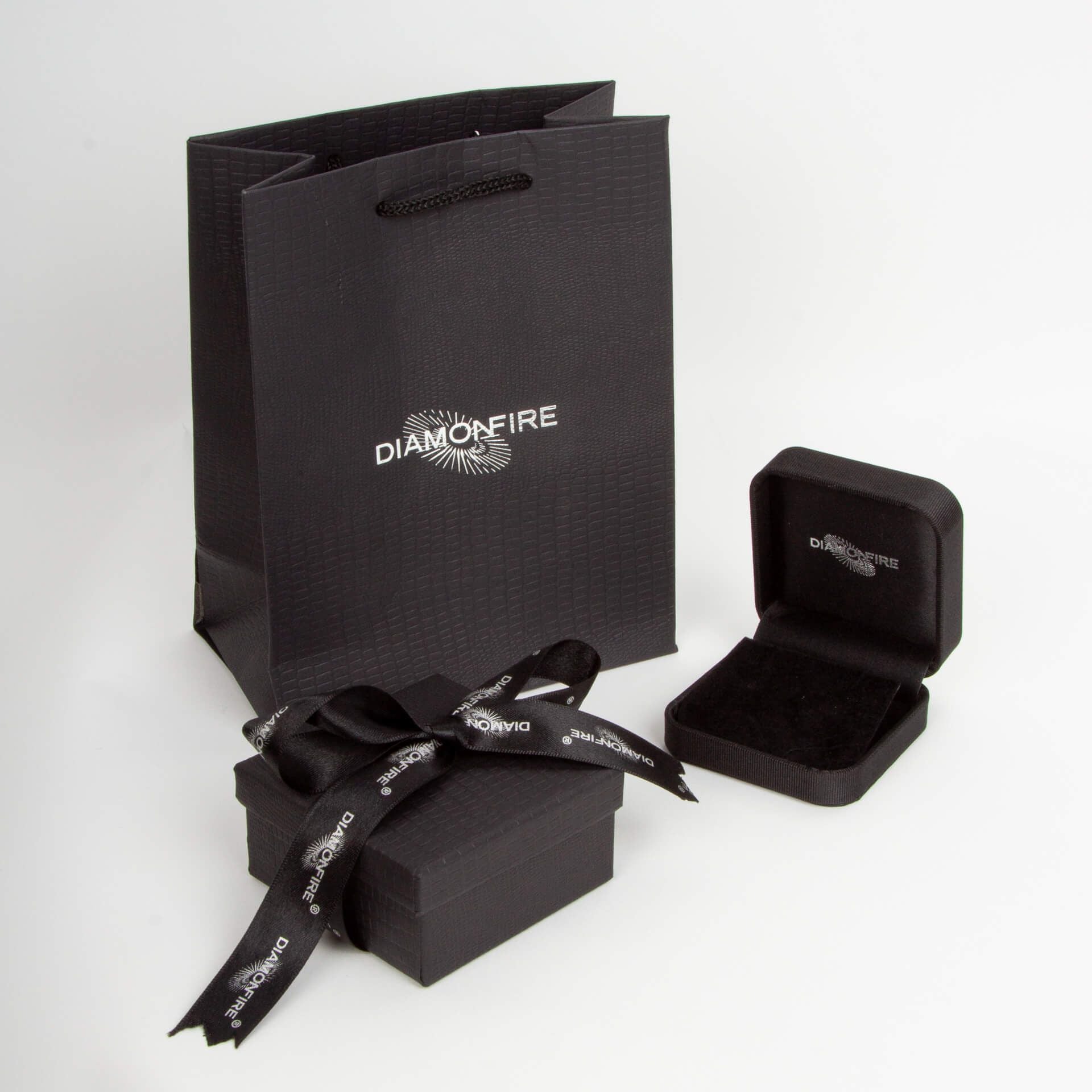 Diamonfire 2.00ct Zirconia 24ct Gold Plated Solitaire Earrings