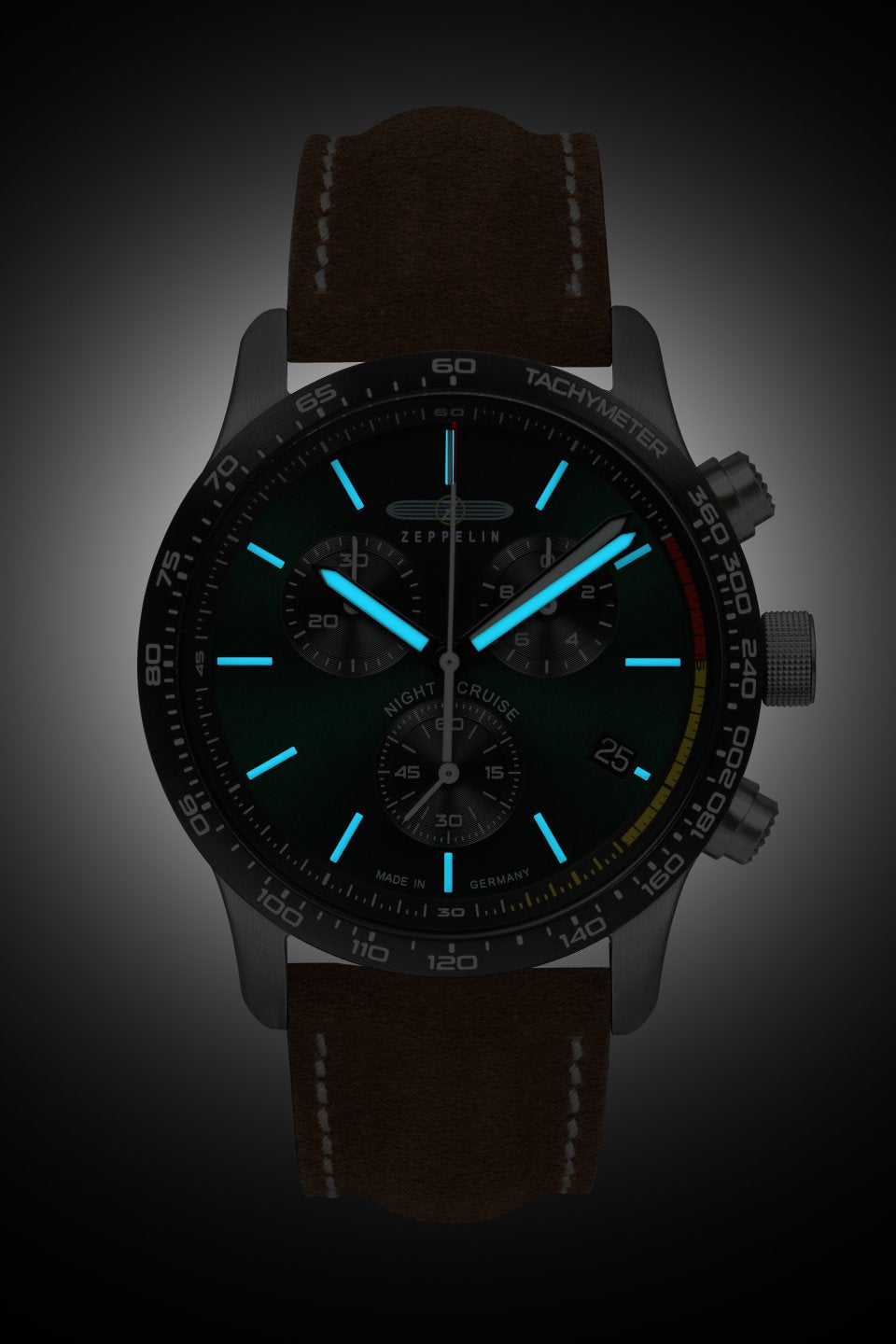 Zeppelin Watch | Green NIght Cruise | 7288-4