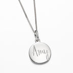 12mm Engravable Disc Pendant P4778