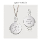 12mm Engravable Disc Pendant P4778