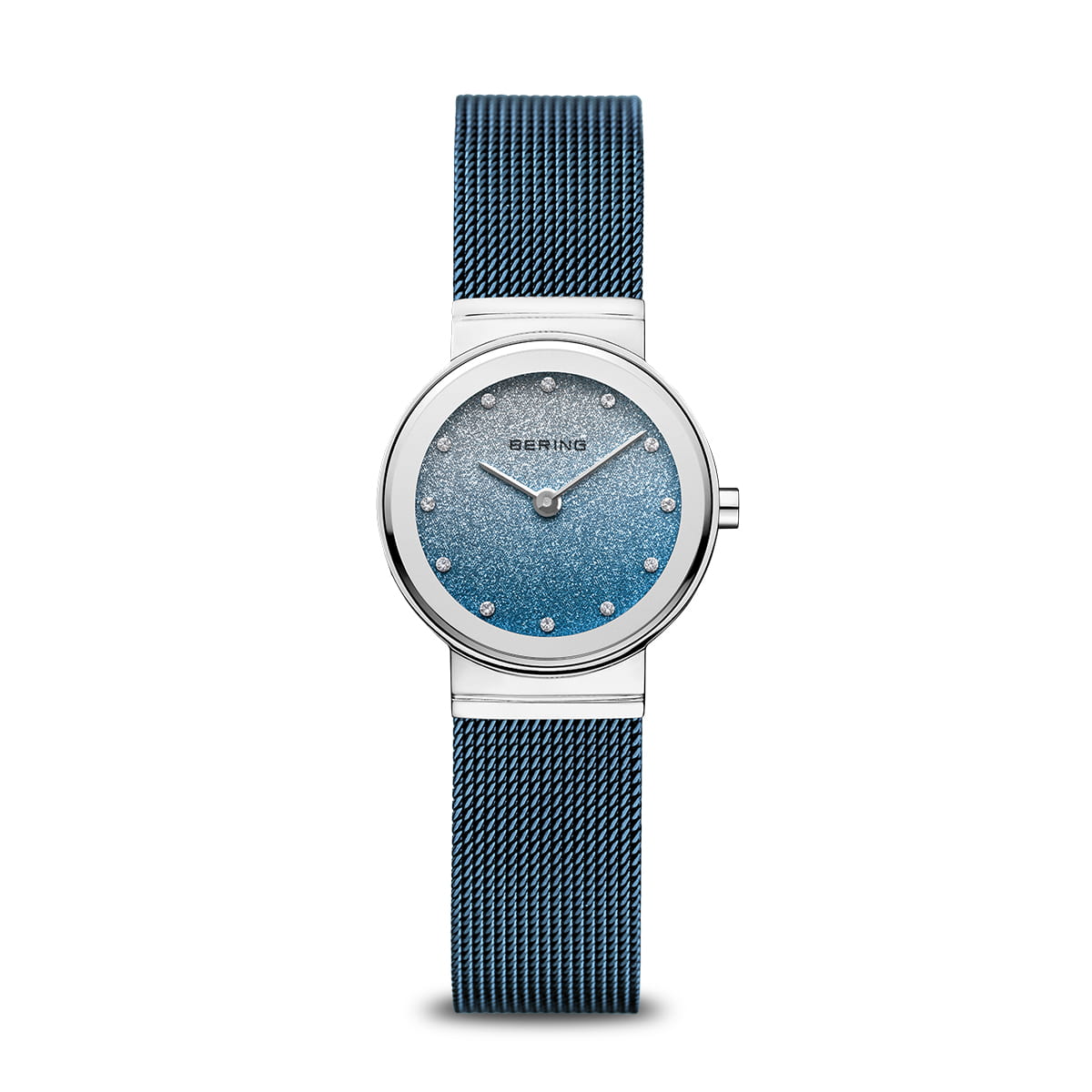 BERING Ladies Blue Sparkle Watch 10126-3073