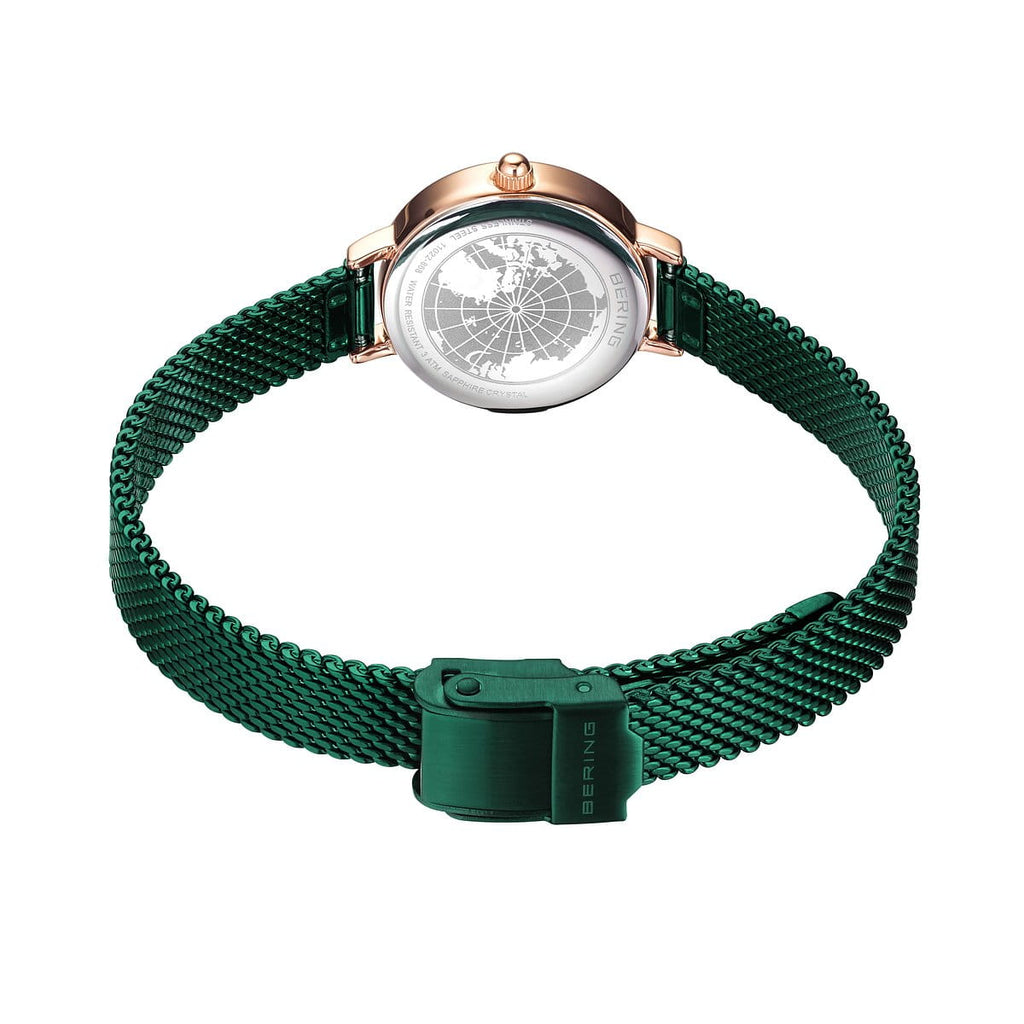 BERING Ladies Green Watch 11022-868