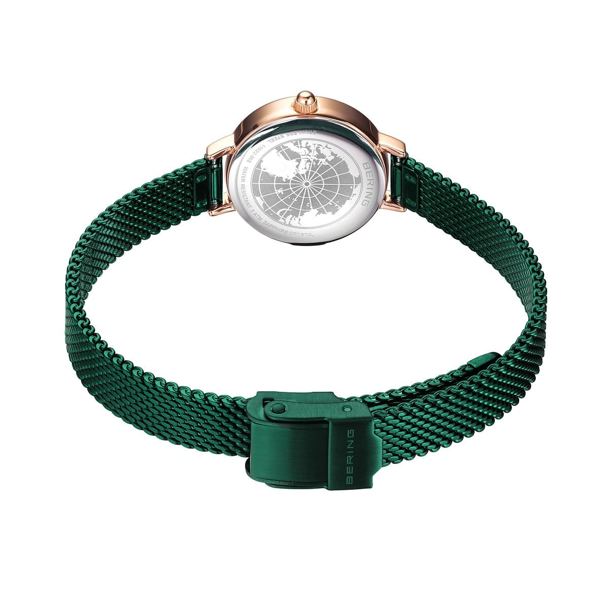 BERING Ladies Green Watch 11022-868