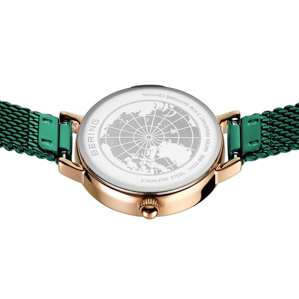 BERING Ladies Green Watch 11022-868