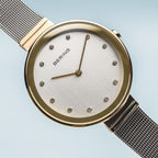 BERING Silver and gold watch 12034-010