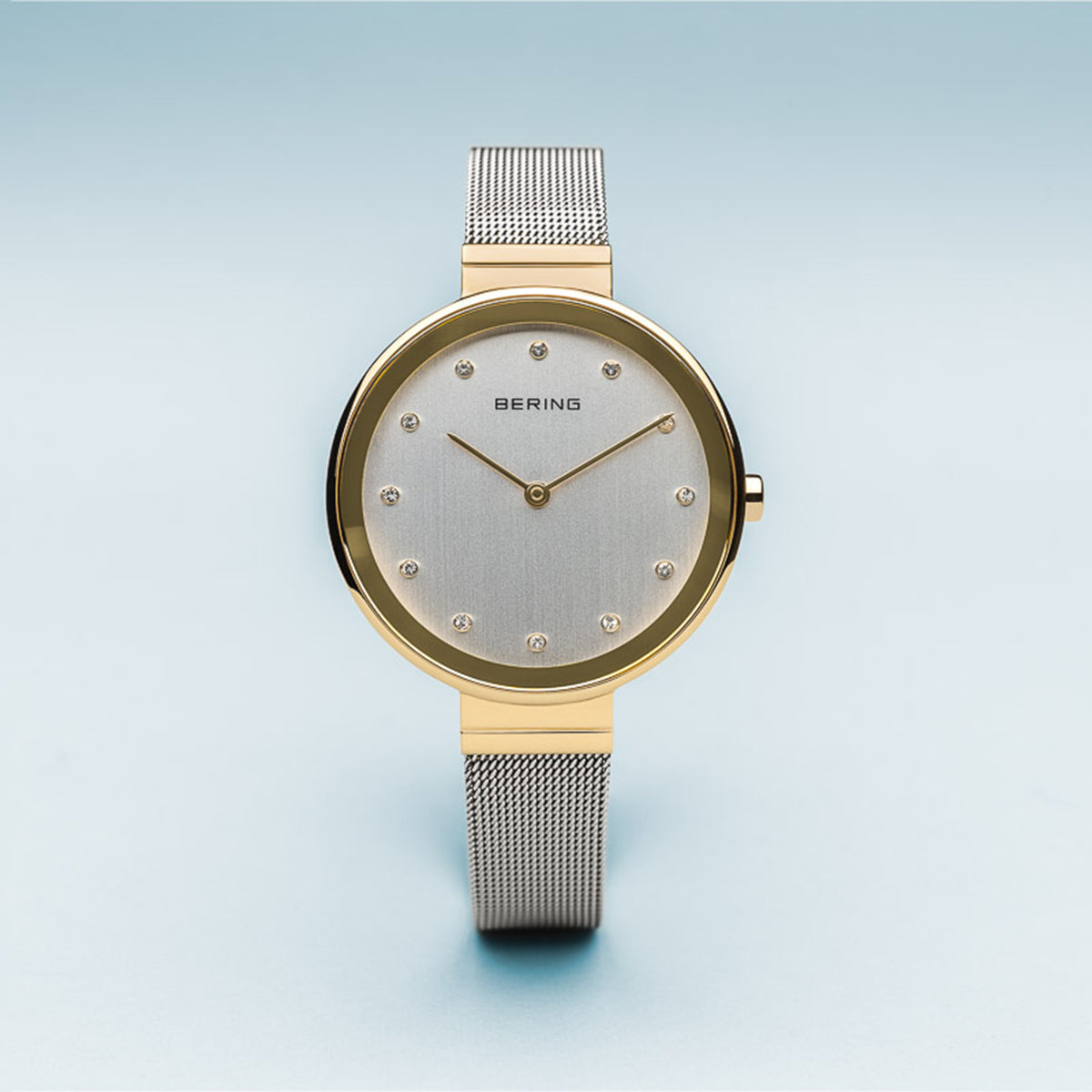BERING Silver and gold watch 12034-010
