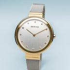 BERING Silver and gold watch 12034-010