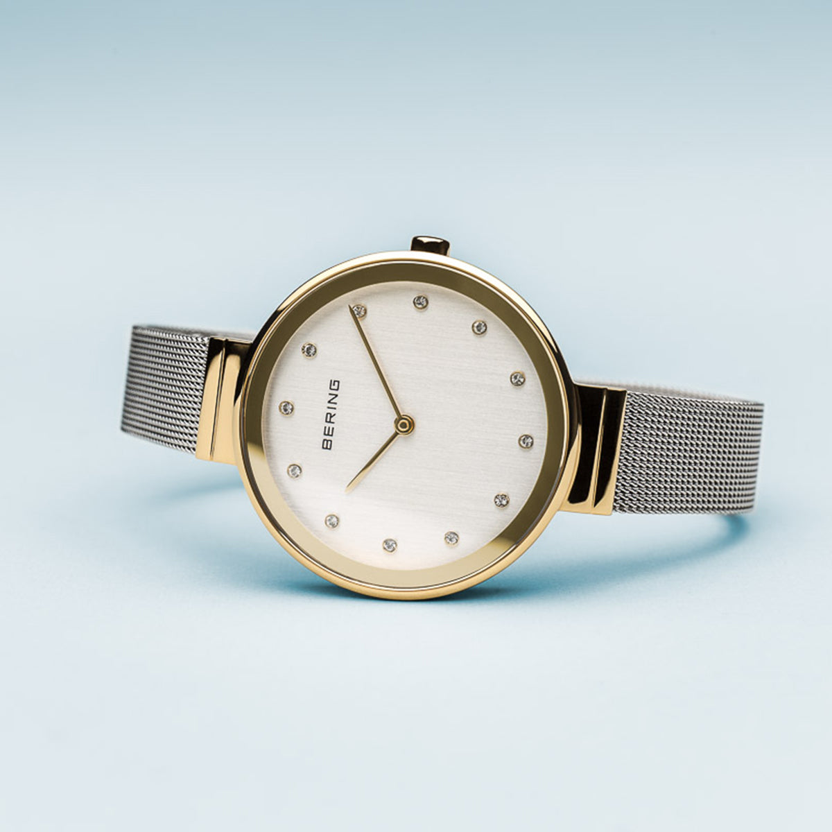 BERING Silver and gold watch 12034-010
