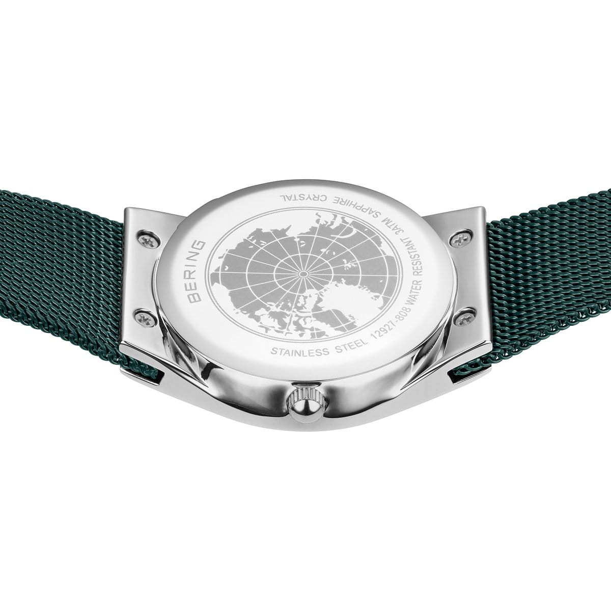 BERING Ladies Silver and Teal Watch 12927-808