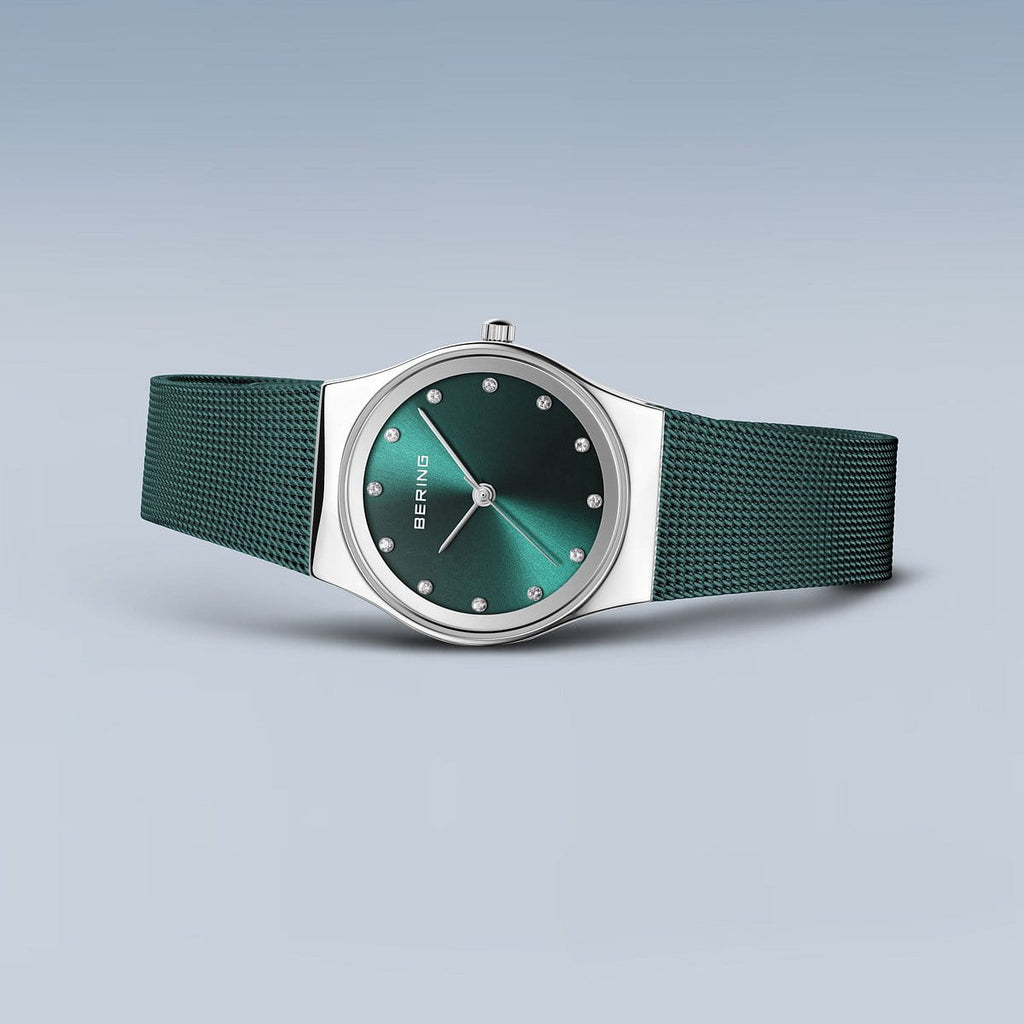 BERING Ladies Silver and Teal Watch 12927-808