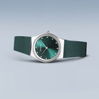 BERING Ladies Silver and Teal Watch 12927-808