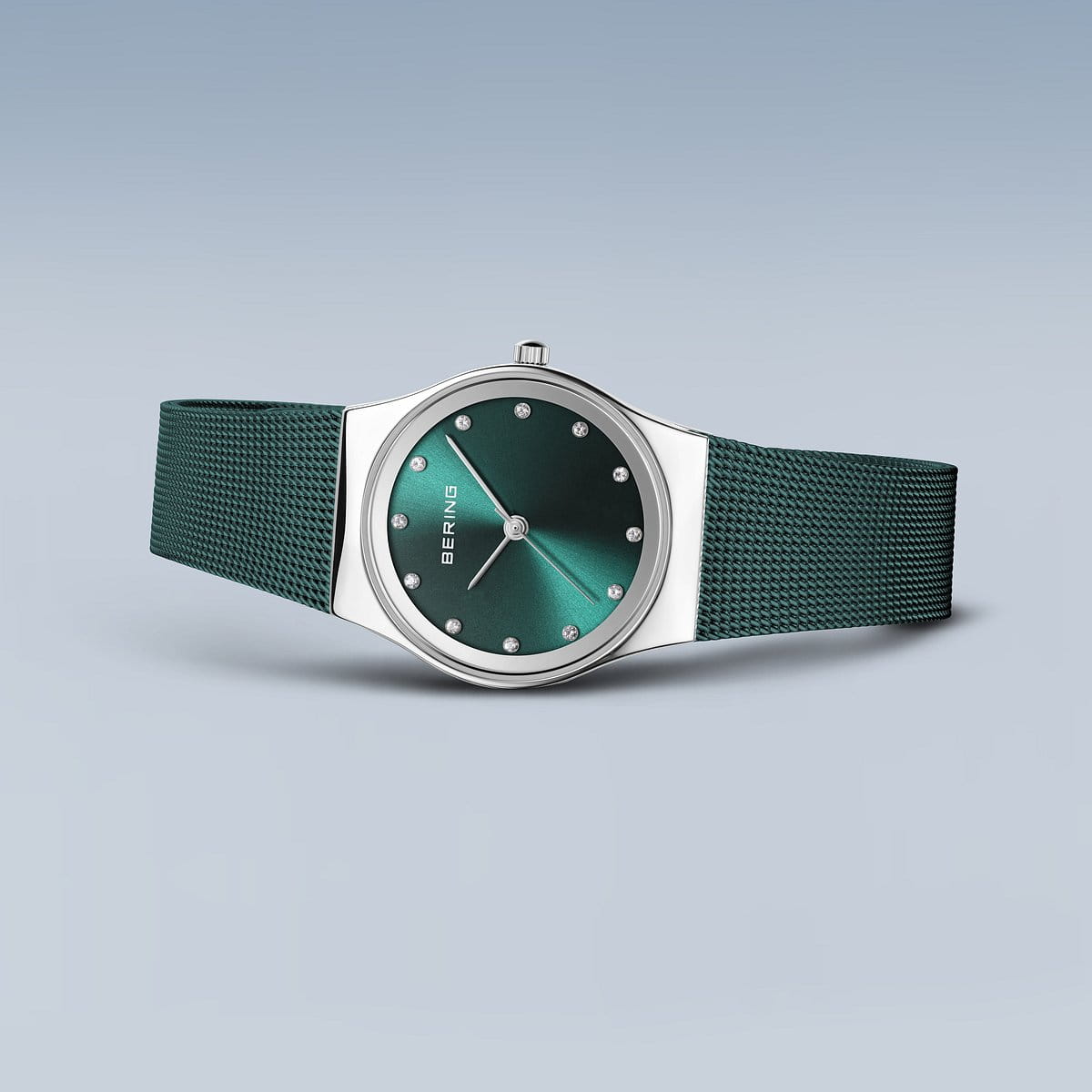 BERING Ladies Silver and Teal Watch 12927-808