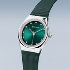 BERING Ladies Silver and Teal Watch 12927-808