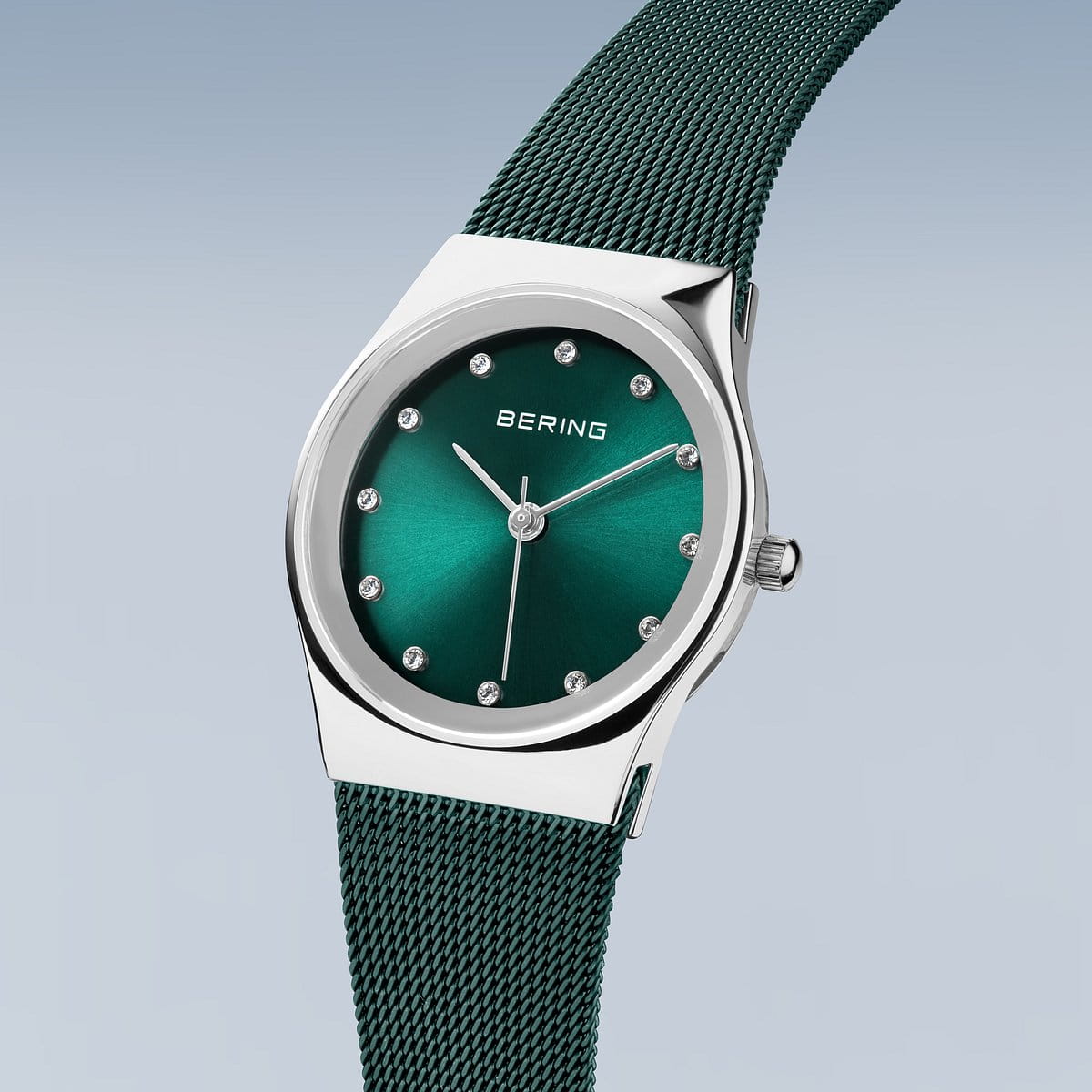 BERING Ladies Silver and Teal Watch 12927-808