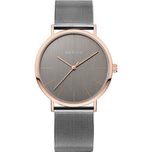 Load image into Gallery viewer, BERING Grey and Rose Gold Watch 13436-369
