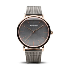 Load image into Gallery viewer, BERING Grey and Rose Gold Watch 13436-369
