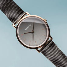 Load image into Gallery viewer, BERING Grey and Rose Gold Watch 13436-369
