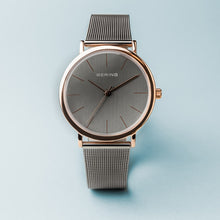 Load image into Gallery viewer, BERING Grey and Rose Gold Watch 13436-369
