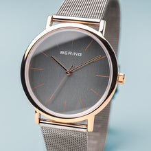 Load image into Gallery viewer, BERING Grey and Rose Gold Watch 13436-369
