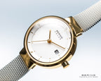 BERING Ladies Solar Gold Watch 14426-010