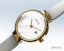 Load image into Gallery viewer, BERING Ladies Solar Gold Watch 14426-010
