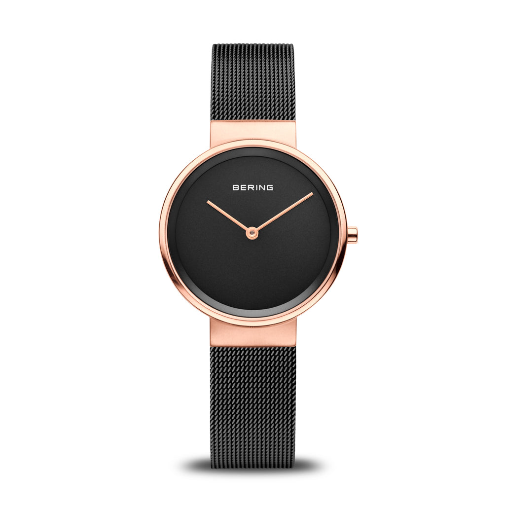 BERING Ladies Black and Gold Watch 14531-166