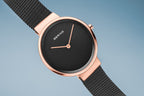 BERING Ladies Black and Gold Watch 14531-166
