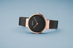 BERING Ladies Black and Gold Watch 14531-166