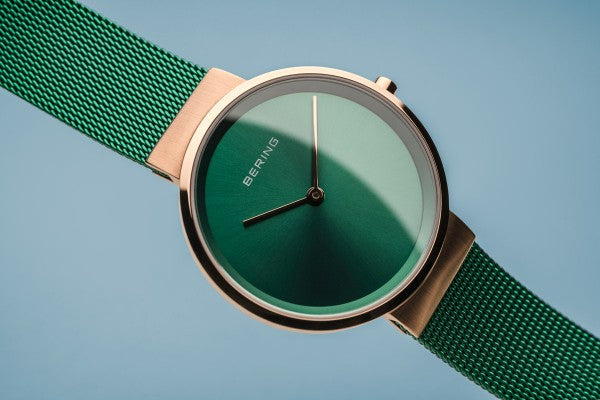 BERING Ladies Green Watch 14531-868