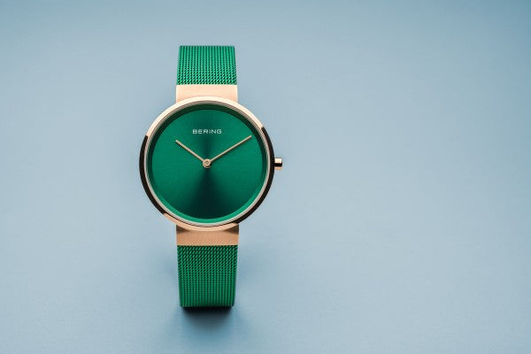 BERING Ladies Green Watch 14531-868