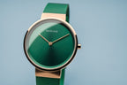 BERING Ladies Green Watch 14531-868