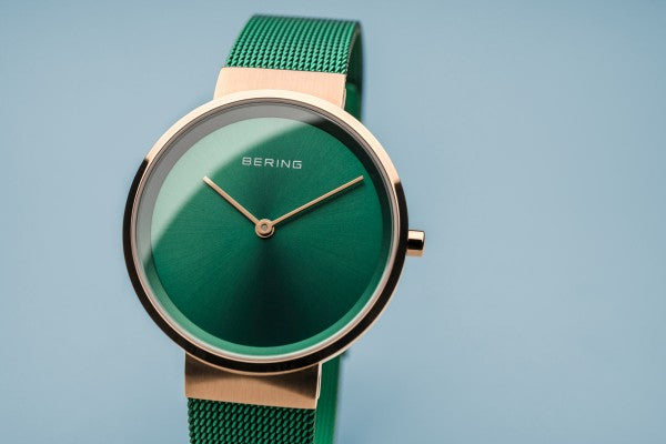 BERING Ladies Green Watch 14531-868