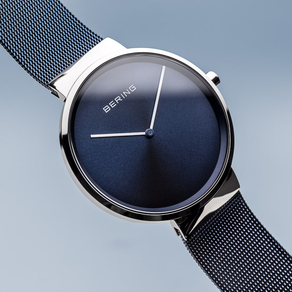 BERING Blue and Silver Watch 14539-307