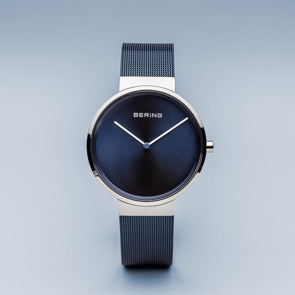 BERING Blue and Silver Watch 14539-307
