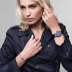 BERING Blue and Silver Watch 14539-307