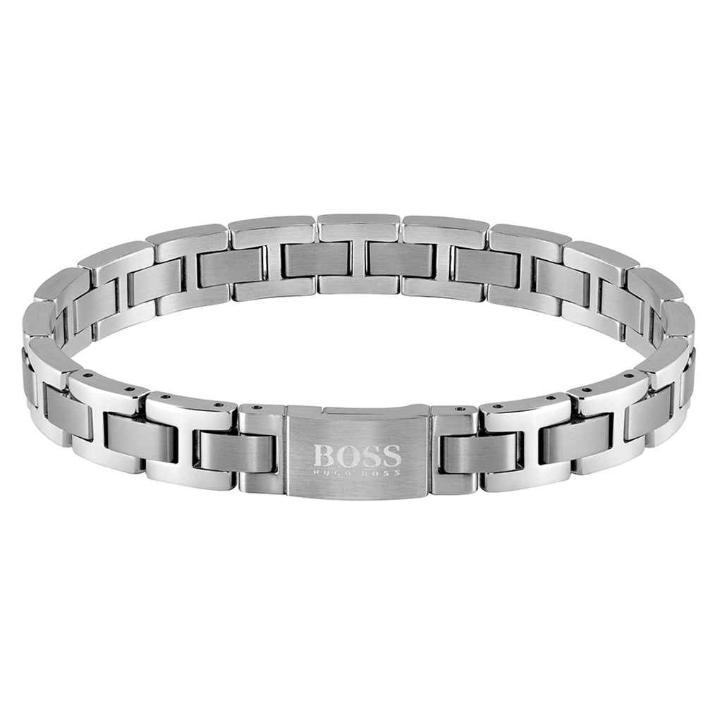 Gents BOSS Metal Link Essentials Stainless Steel Bracelet