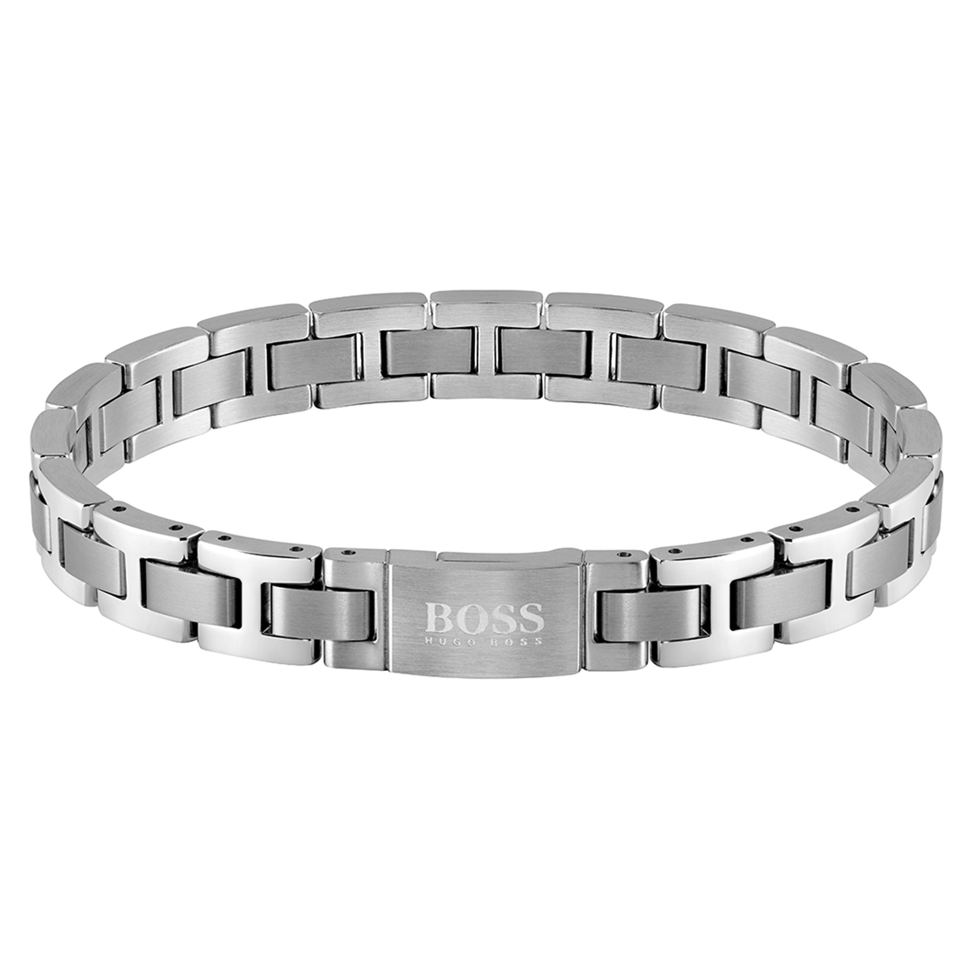 Gents BOSS Metal Link Essentials Stainless Steel Bracelet