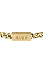Gents BOSS Chain For Him Gold IP Bracelet