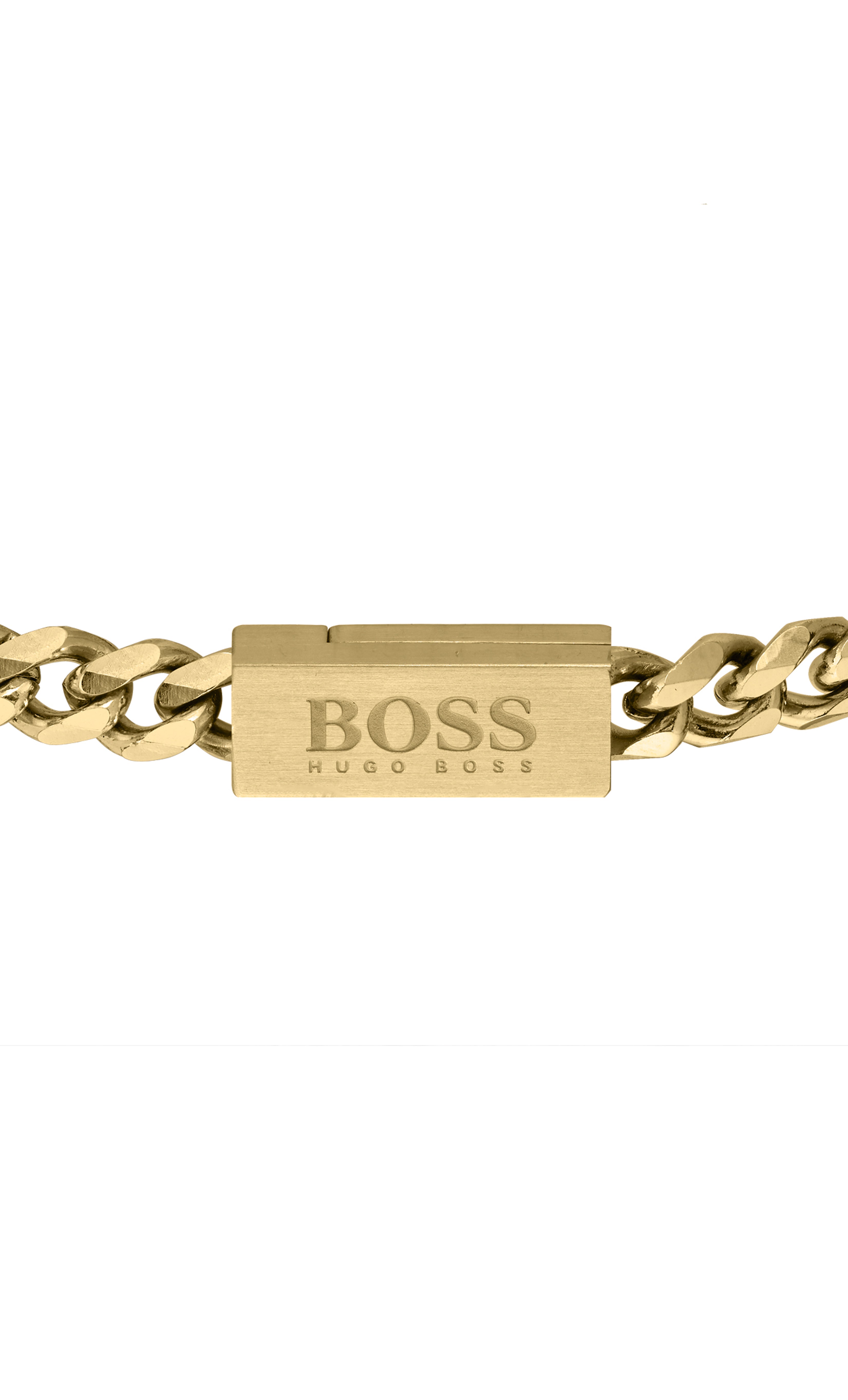 Gents BOSS Chain For Him Gold IP Bracelet