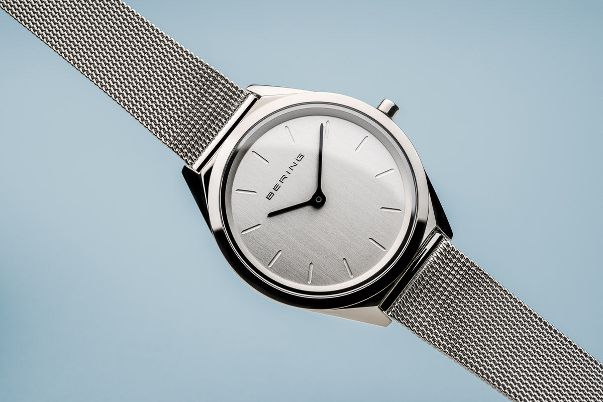 BERING Ladies Ultra Slim Silver Watch 17031-000