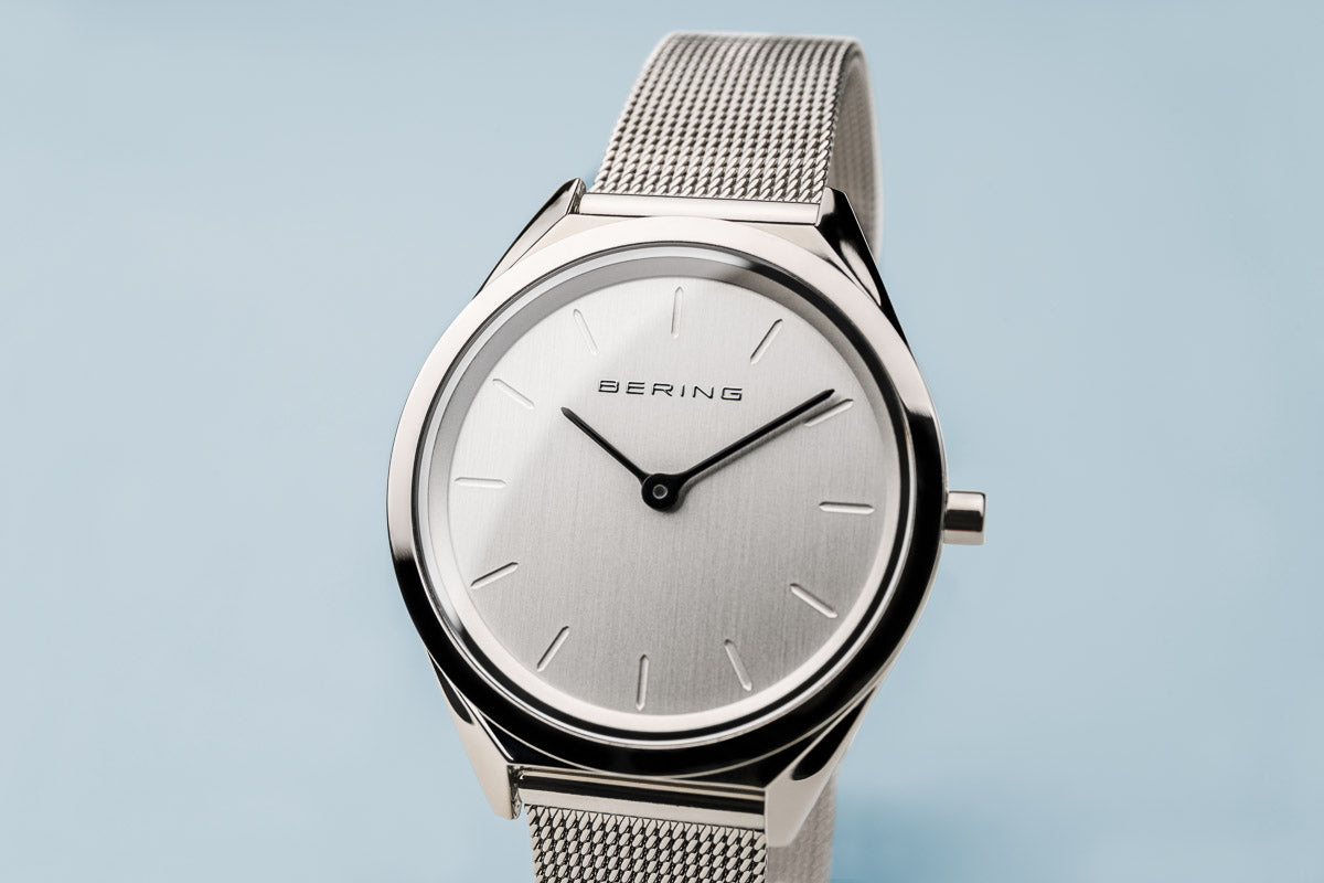 BERING Ladies Ultra Slim Silver Watch 17031-000
