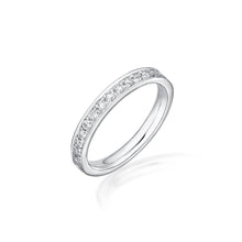 Load image into Gallery viewer, 18ct White Gold Diamond Grain Set Half Eternity Band
