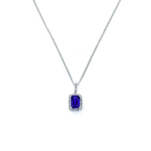 Load image into Gallery viewer, 18ct White Gold Tanzanite and Diamond Pendant

