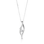 18ct White Gold 3 Stone Diamond Pendant