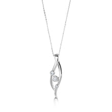 Load image into Gallery viewer, 18ct White Gold 3 Stone Diamond Pendant
