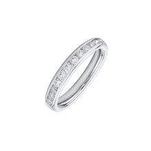 Load image into Gallery viewer, 18ct White Gold Diamond Channel Set Half Eternity Band
