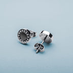 BERING Earrings | Silver Black and Swarovski | 707-160-05