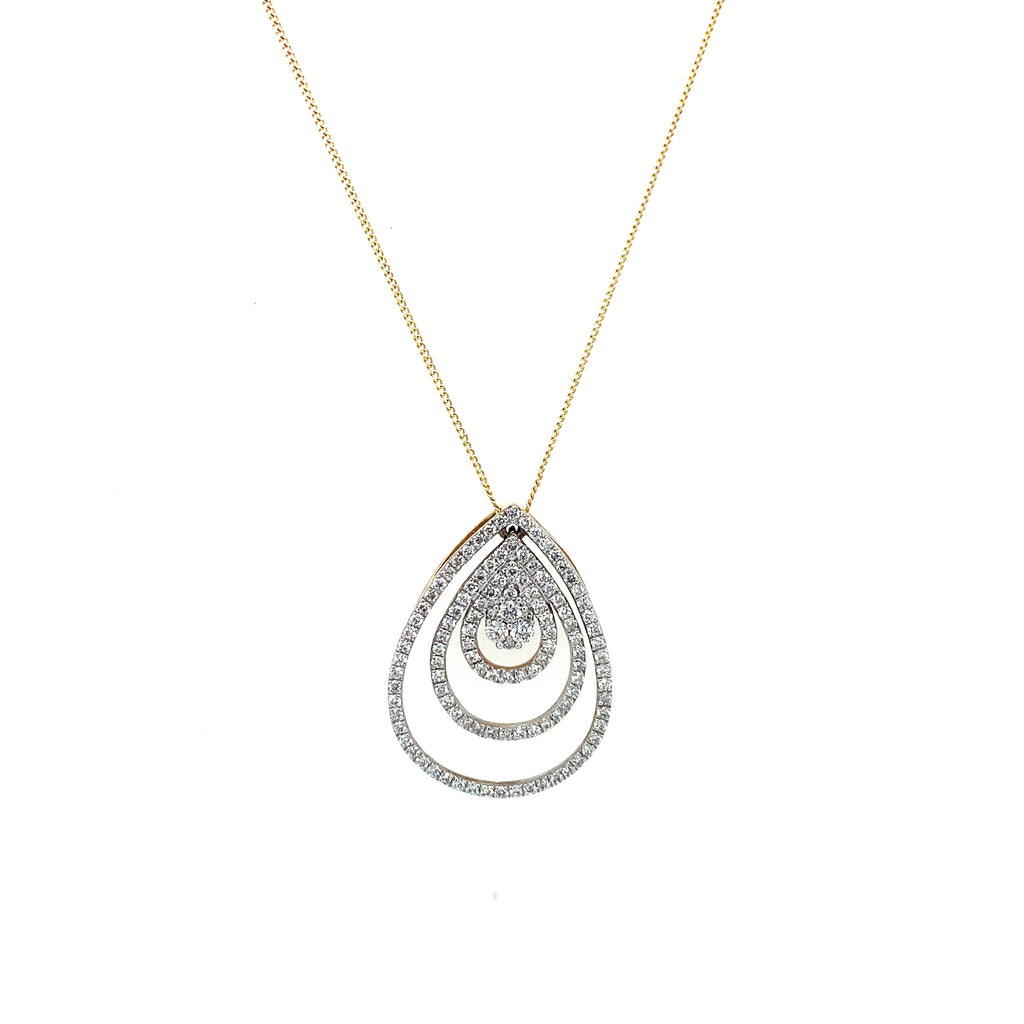 9ct Yellow Gold Teardrop Pendant